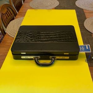Crocodile briefcase new with the tag